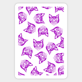 Magenta Mollycats Magnet